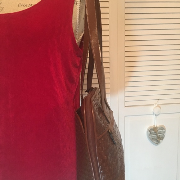 Orvis Gokey woven lthr shldr bag - Picture 2 of 9